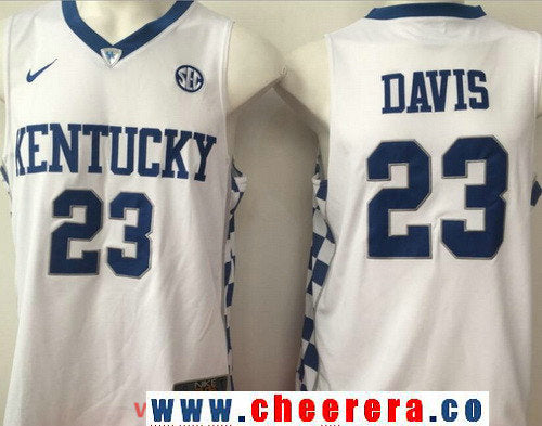 Anthony Davis Kentucky Wildcats white jersey