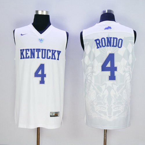 Rajon Rondo Kentucky Wildcats white jersey