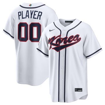 Custom Korea Baseball white Classic jersey