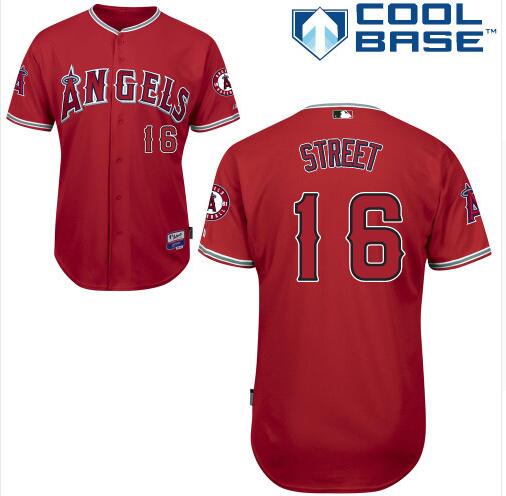 LA Of Anaheim Huston Street Los Angeles Angels red jersey
