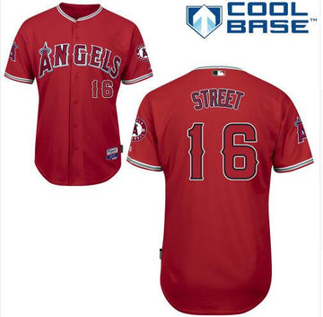 LA Of Anaheim Huston Street Los Angeles Angels red jersey
