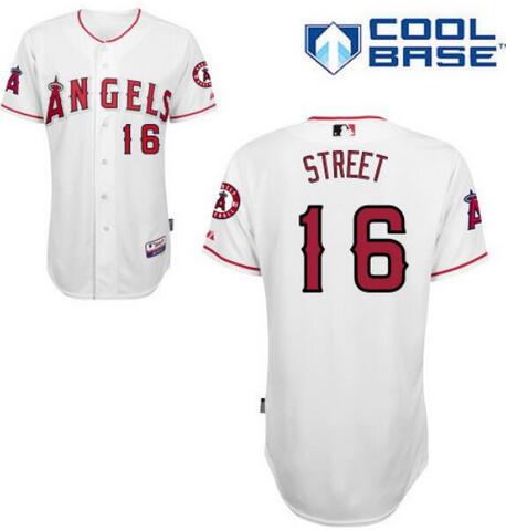 LA Of Anaheim Huston Street Los Angeles Angels white Home jersey