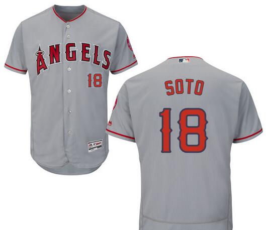 LA Of Anaheim Geovany Soto Los Angeles Angels gray Road jersey