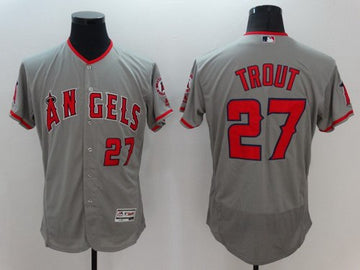 LA Of Anaheim Mike Trout Los Angeles Angels gray Road jersey