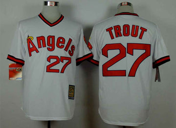 LA Of Anaheim Mike Trout Los Angeles Angels white jersey