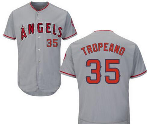 LA Of Anaheim Nick Tropeano Los Angeles Angels gray Road jersey