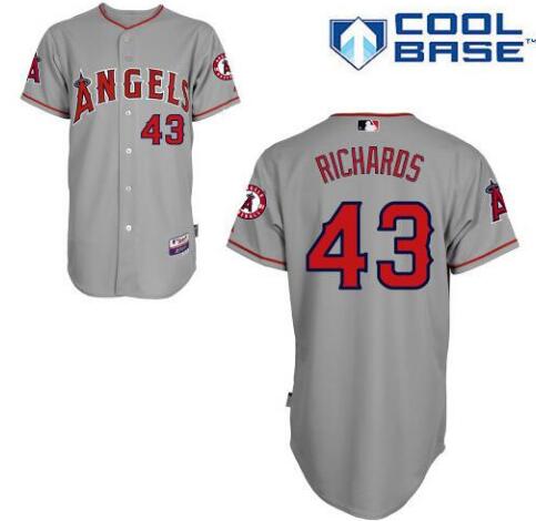 LA Of Anaheim Garrett Richards Los Angeles Angels gray Road jersey