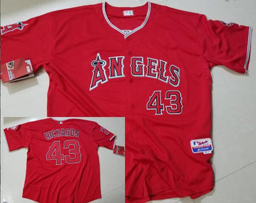 LA Of Anaheim Garrett Richards Los Angeles Angels red jersey