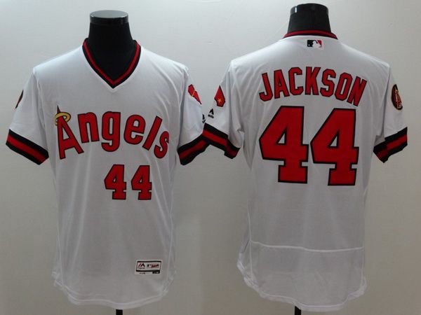 LA Of Anaheim Reggie Jackson Los Angeles Angels white jersey