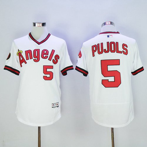 LA Of Anaheim Albert Pujols Los Angeles Angels white jersey
