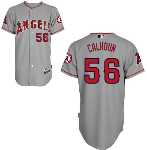 LA Of Anaheim Kole Calhoun Los Angeles Angels gray Road jersey