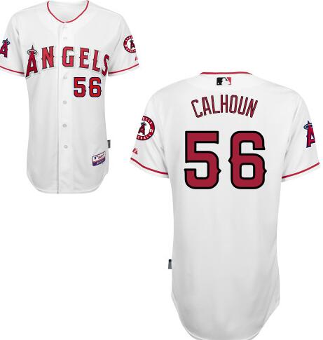 LA Of Anaheim Kole Calhoun Los Angeles Angels white Home jersey