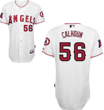 LA Of Anaheim Kole Calhoun Los Angeles Angels white Home jersey