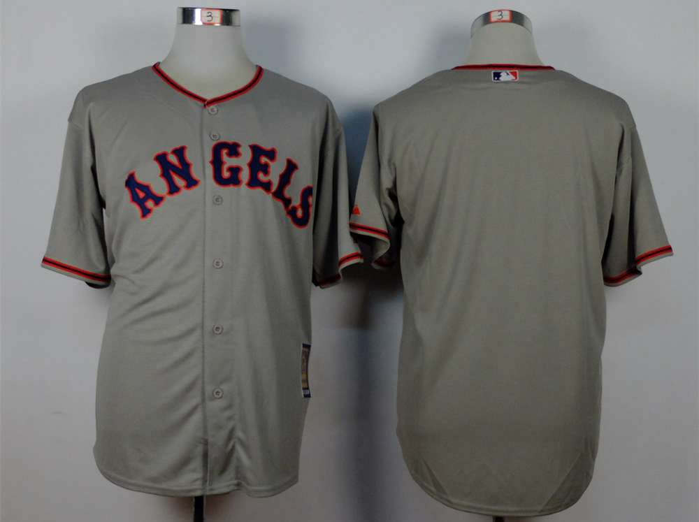 LA Of Anaheim Blank Los Angeles Angels grey jersey