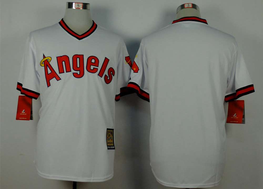 LA Of Anaheim Blank Los Angeles Angels white jersey