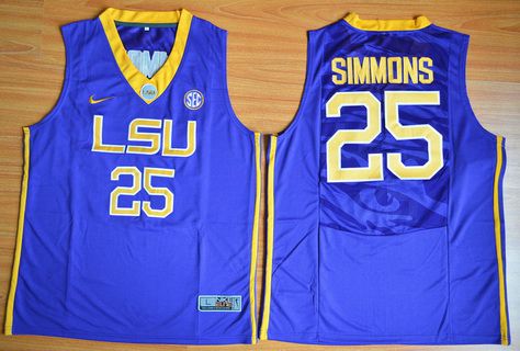 Ben Simmons LSU Tigers purple jersey
