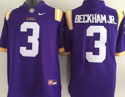 Odell Beckham Jr LSU Tigers purple Limited jersey