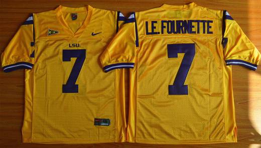 Le. Fournette LSU Tigers gold jersey
