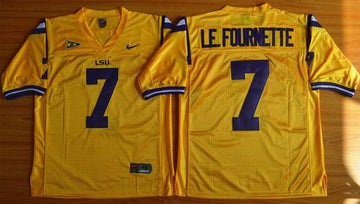 Le. Fournette LSU Tigers gold jersey