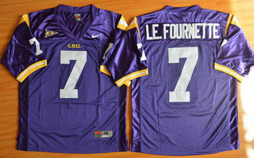 Le. Fournette LSU Tigers purple jersey