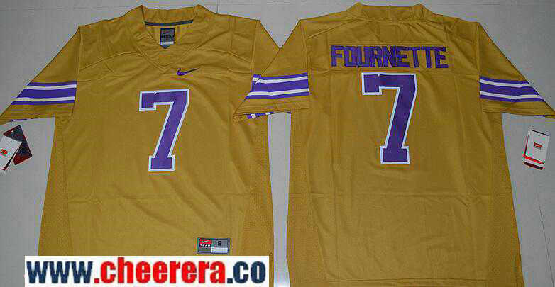 Leonard Fournette Gridiron LSU Tigers gold Limited jersey