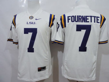 Leonard Fournette LSU Tigers white Limited jersey