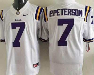Patrick Peterson LSU Tigers white Limited jersey