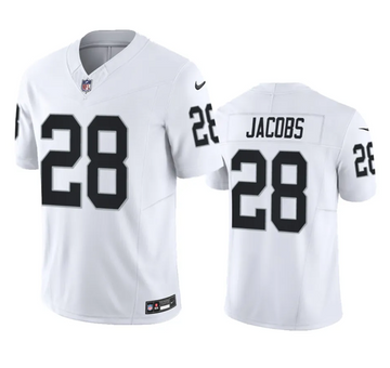 Josh Jacobs Las Vegas Raiders white Vapor jersey