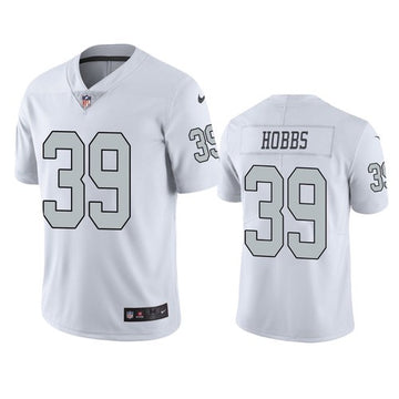 Nate Hobbs Las Vegas Raiders white Color Rush jersey