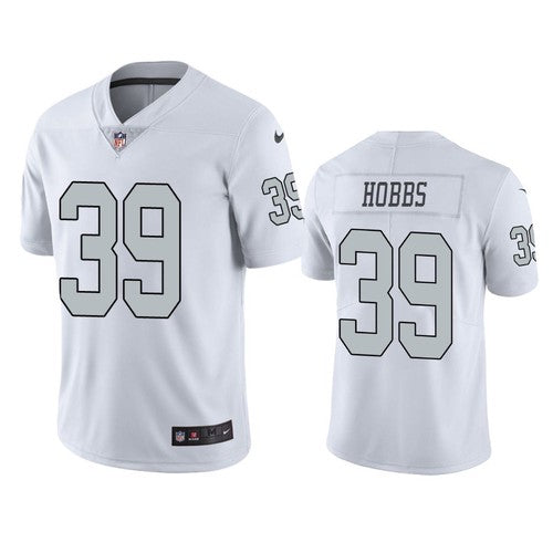 Nate Hobbs Las Vegas Raiders white Color Rush jersey