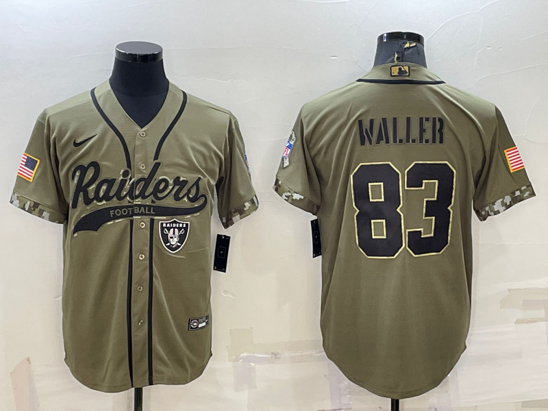 Darren Waller Las Vegas Raiders olive Salute To Service jersey