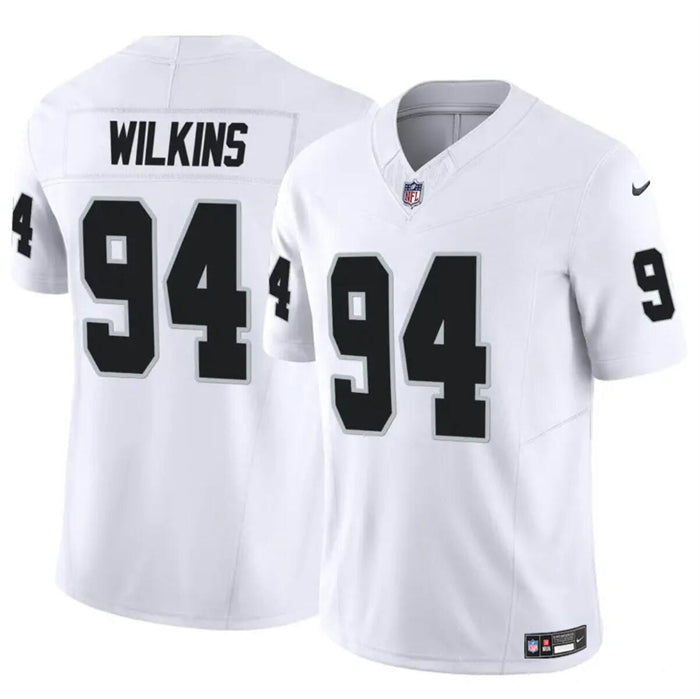 Christian Wilkins Las Vegas Raiders white Vapor jersey