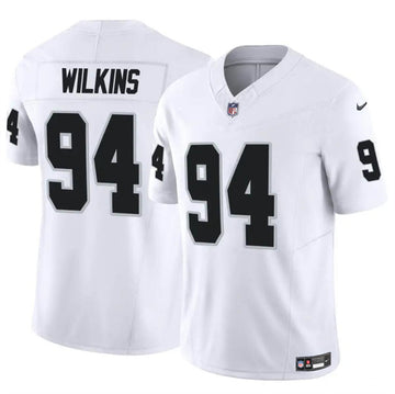 Christian Wilkins Las Vegas Raiders white Vapor jersey