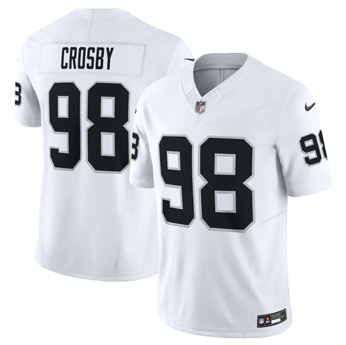 Maxx Crosby Las Vegas Raiders white Vapor jersey
