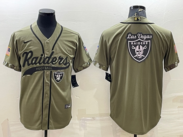 Las Vegas Raiders olive Salute To Service jersey