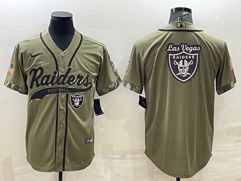 Las Vegas Raiders olive Salute To Service jersey