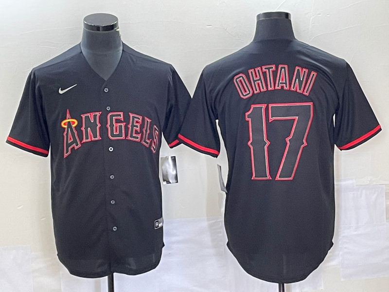 Shohei Ohtani Los Angeles Angels black Fashion jersey