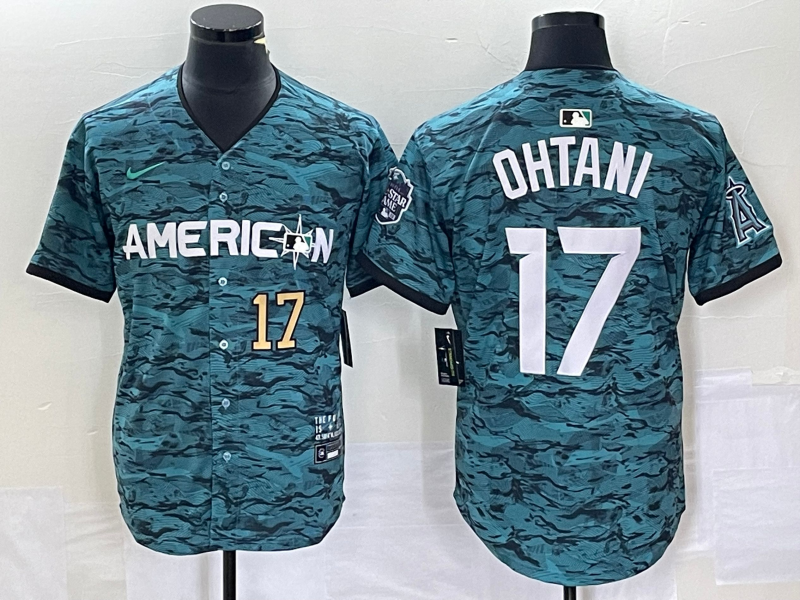 Shohei Ohtani Number Los Angeles Angels teal jersey