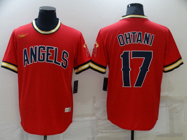 Shohei Ohtani Los Angeles Angels red jersey