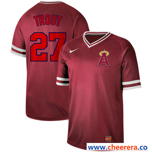 Mike Trout Los Angeles Angels red Legend jersey