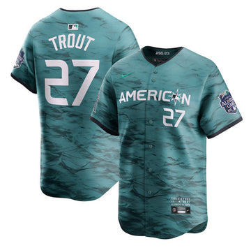 Mike Trout Los Angeles Angels teal All-Star jersey