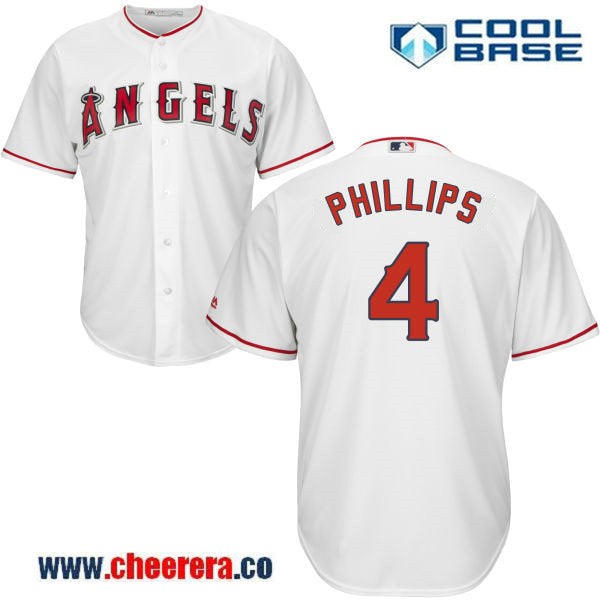 Brandon Phillips Los Angeles Angels white Home jersey