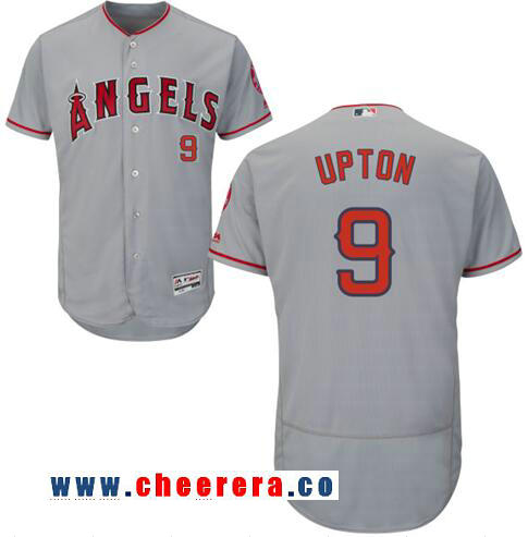 Justin Upton Los Angeles Angels gray Road jersey