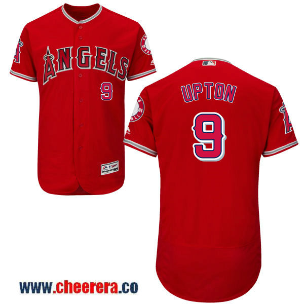 Justin Upton Los Angeles Angels red Alternate jersey