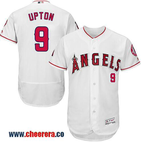 Justin Upton Los Angeles Angels white Home jersey