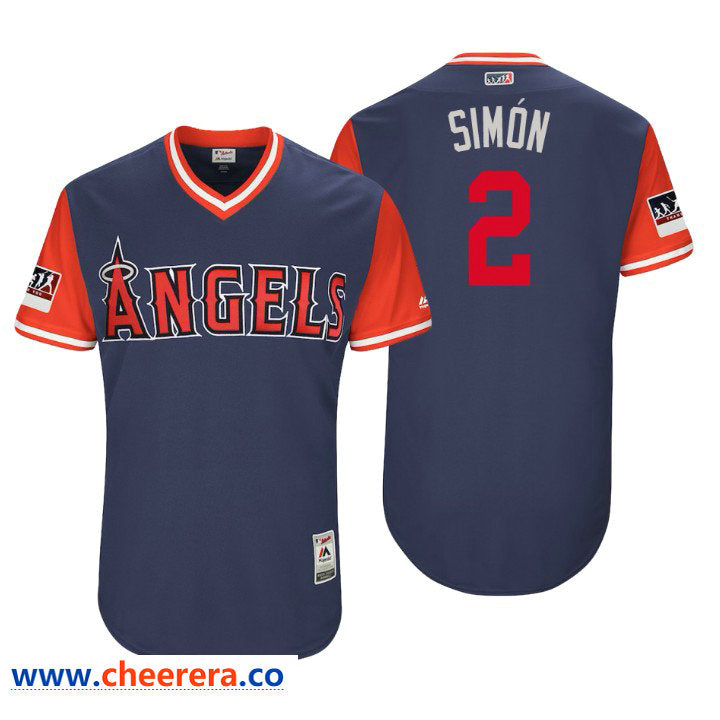 Los Angeles Angels navy Authentic jersey