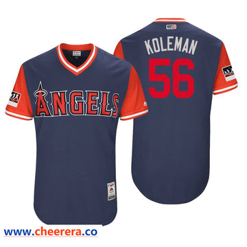 Los Angeles Angels navy Authentic jersey