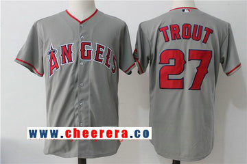 Of Anaheim Mike Trout Los Angeles Angels gray Road jersey