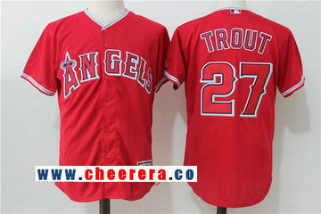 Of Anaheim Mike Trout Los Angeles Angels red jersey
