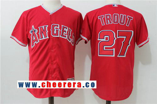 Of Anaheim Mike Trout Los Angeles Angels red jersey